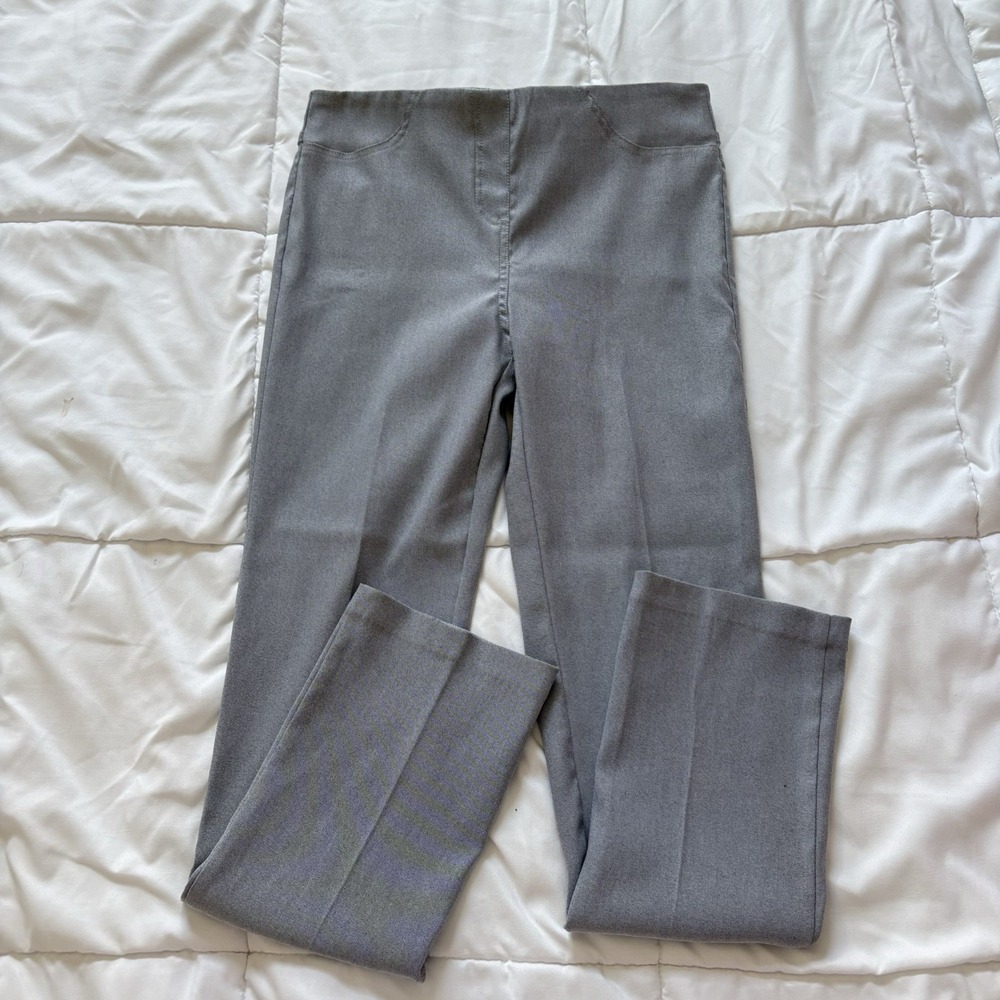 Womens 4 Pants Blue Pull On Wide Leg Officechic Corpcore Corporate Goth Preppy
